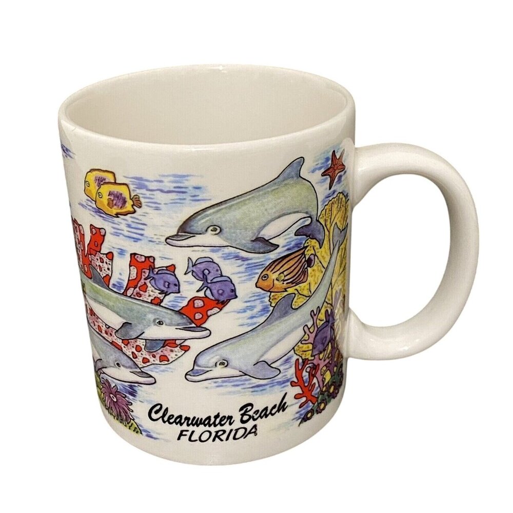 Clearwater Florida Sea Creatures Mug‎ Travel Souvenir